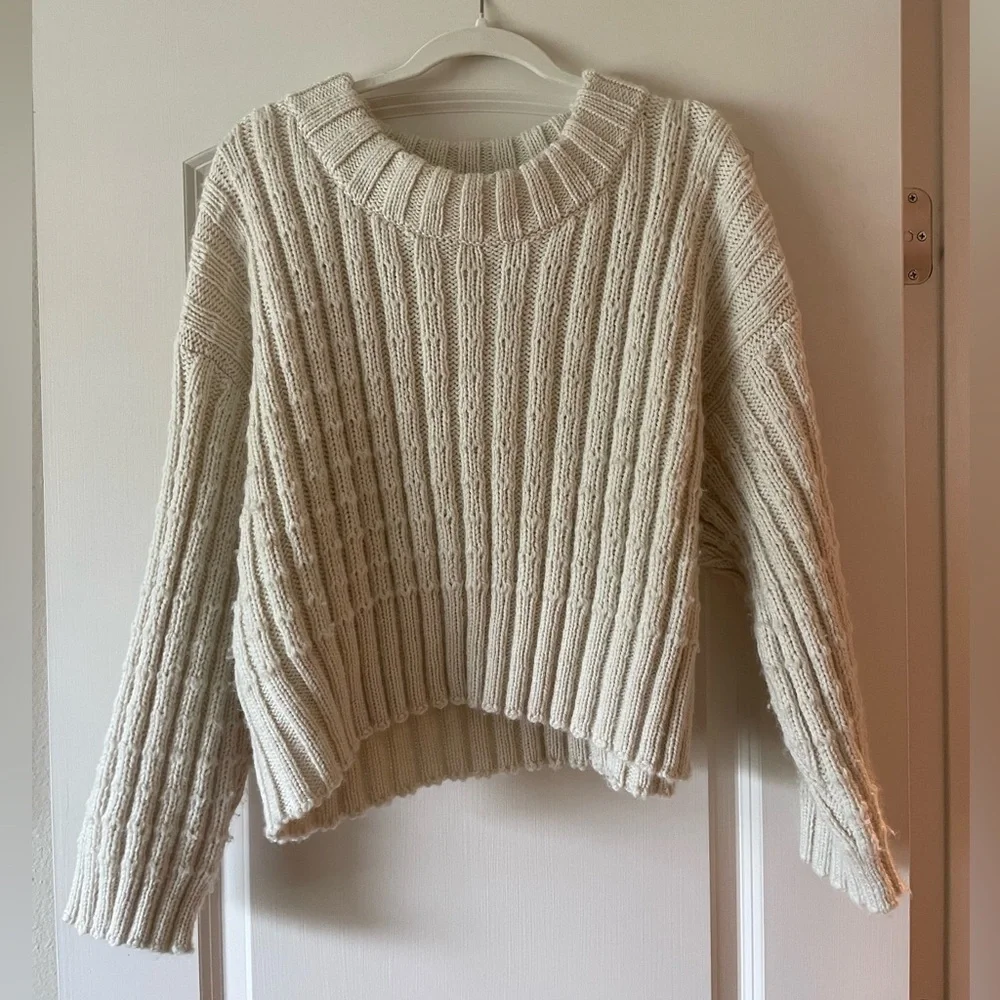 ❤️sold❤️ James Street Co | Faye Cream Knit Sweater - Picture 7 of 8